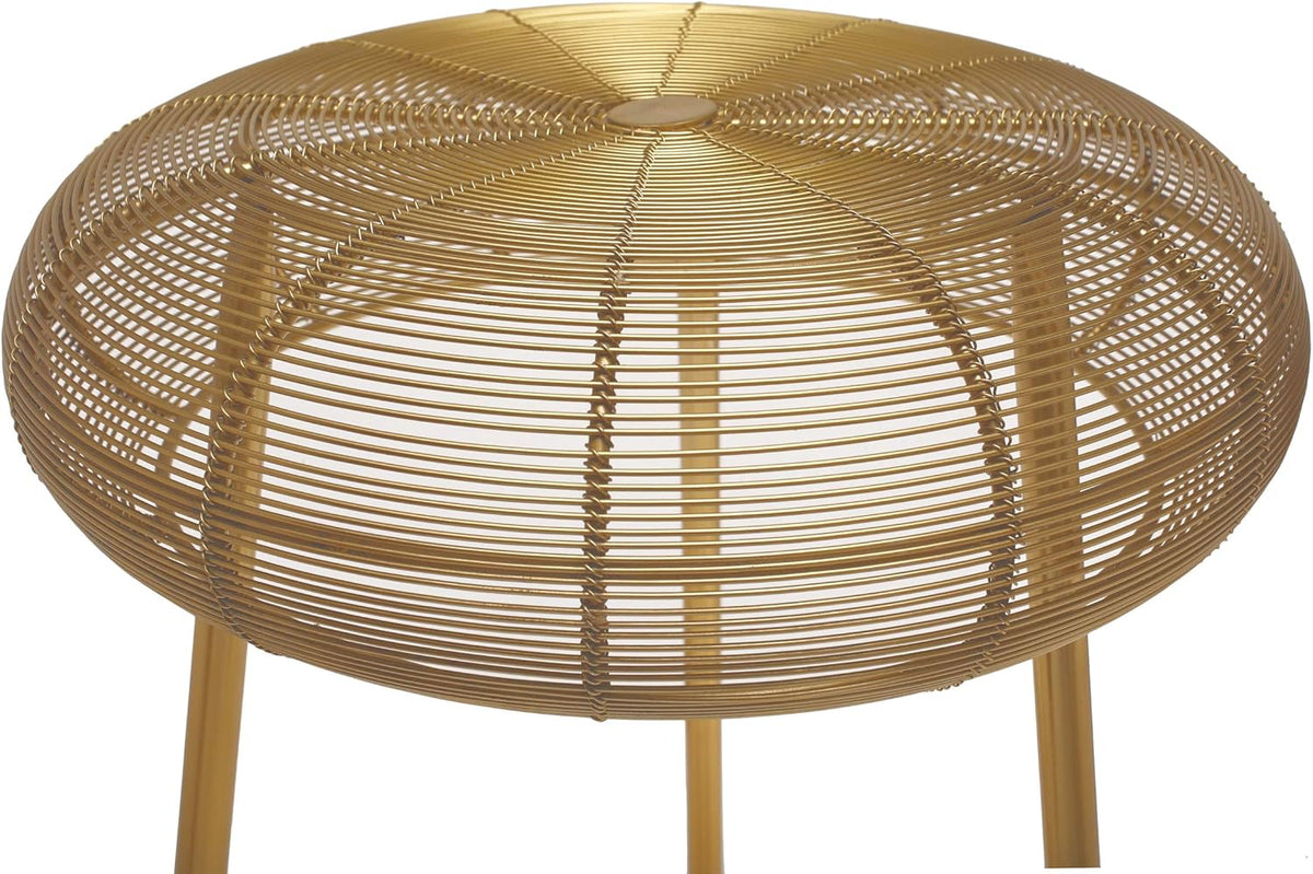 Gold Counter Height Metal Stool S694