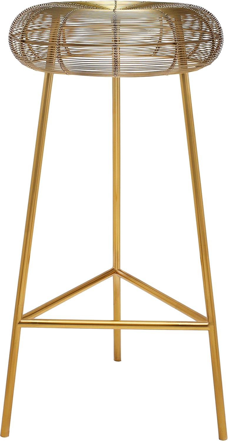 Gold Counter Height Metal Stool S694