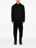 Transit wool raw-cut overshirt