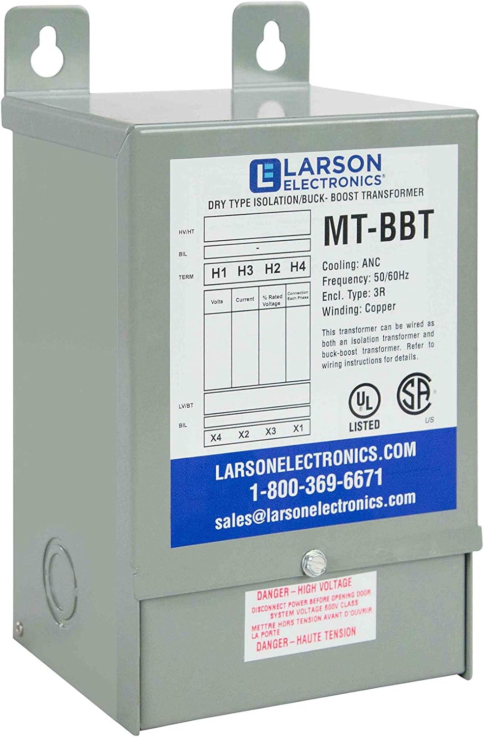 1-Phase Buck/Boost Step-Up Transformer 208V Primary 229V Secondary N643