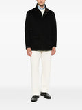Lardini cashmere high-neck field jacket
