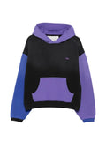 ERL colour-block logo-patch hoodie