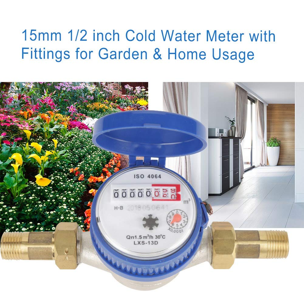 1/2 Inch Plastic Water Flow Meter Pack of 2 Z75778