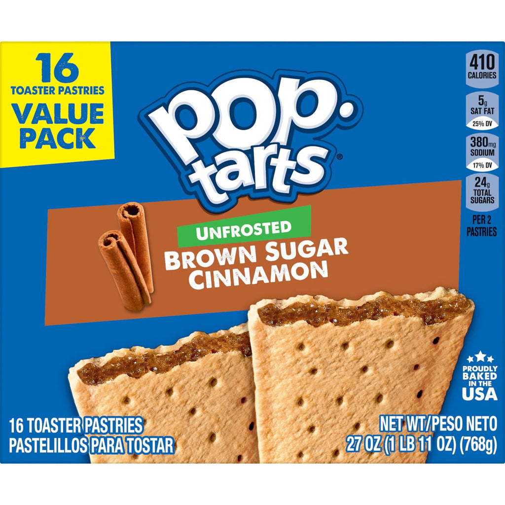 Unfrosted Brown Sugar Toaster Pastries, 27 oz, 16 Count F4292
