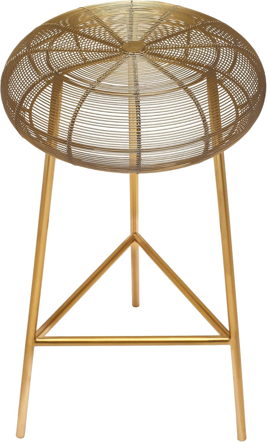 Gold Counter Height Metal Stool S694