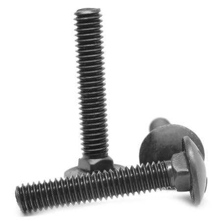 1/2 inch-13 x 1 1/2 inch Coarse Thread Grade 8 Carriage Bolt Medium Carbon Steel Black Oxide Pk 100 B50602