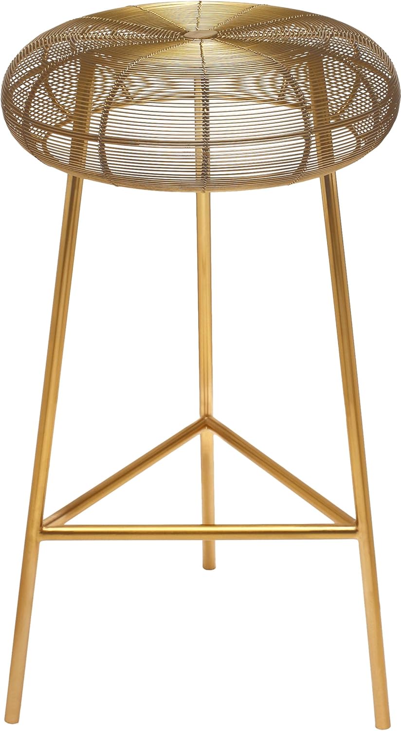Gold Counter Height Metal Stool S694