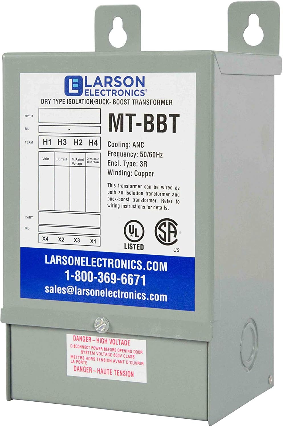 1-Phase Buck/Boost Step-Up Transformer 208V Primary 229V Secondary N643
