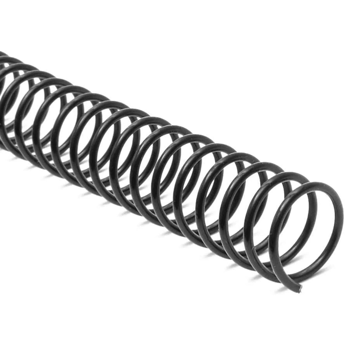 Black Spiral Binding Coils, Plastic Spines for 110 Sheets (12 in, 14mm, 4:1 Pitch, 100 Pack) Z2739