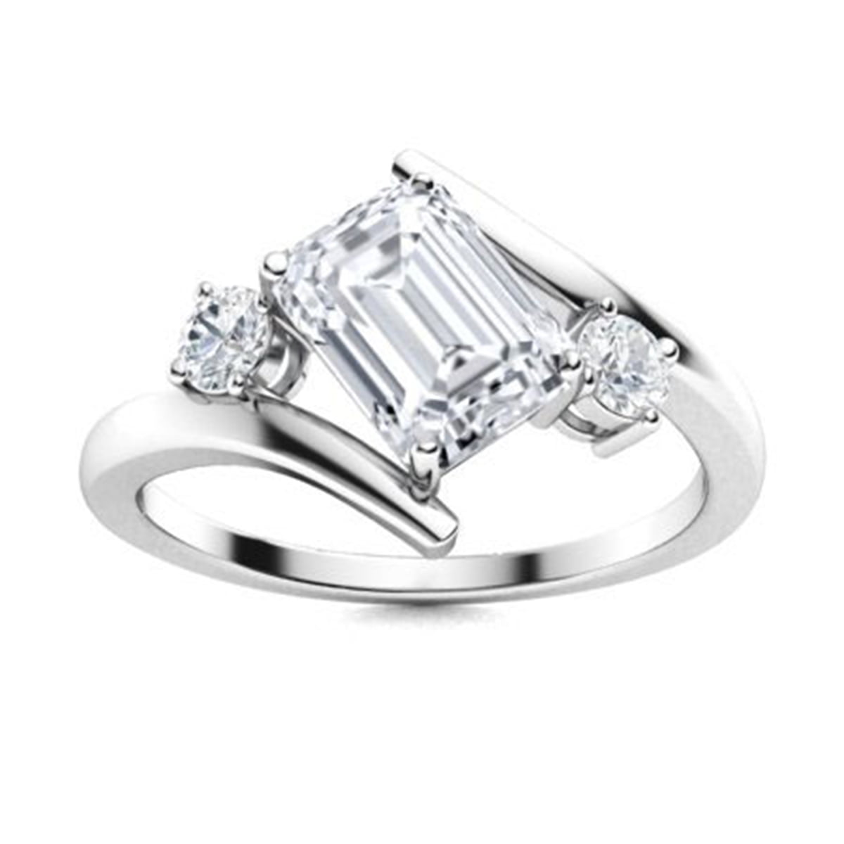 0.55 Carat Moissanite Bypass Ring G23080