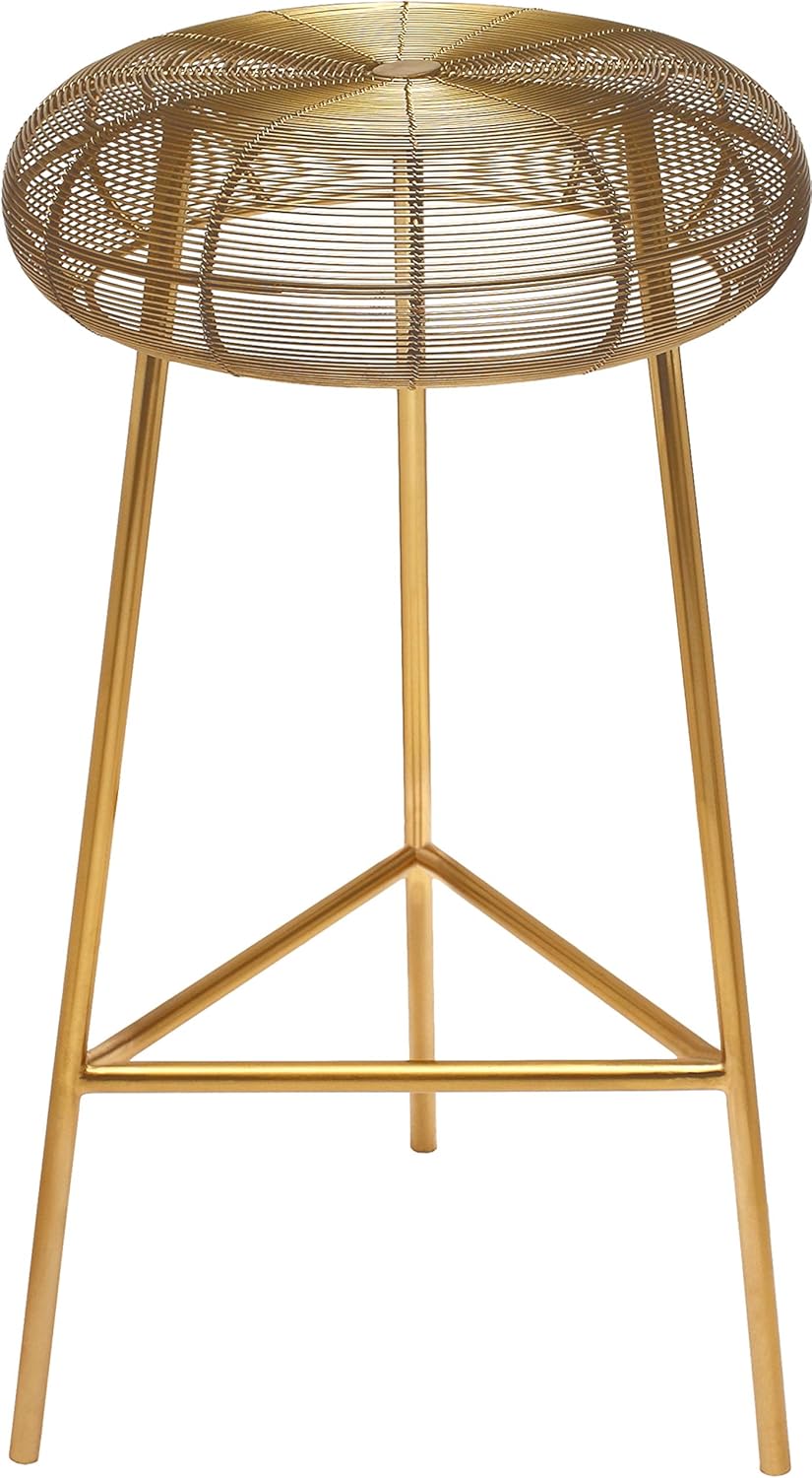 Gold Counter Height Metal Stool S694